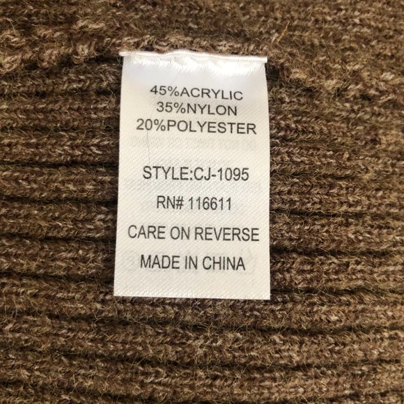 AMADI Anthropologie Long Sweater Cardigan Duster Rib Knit Brown size S - Picture 12 of 13